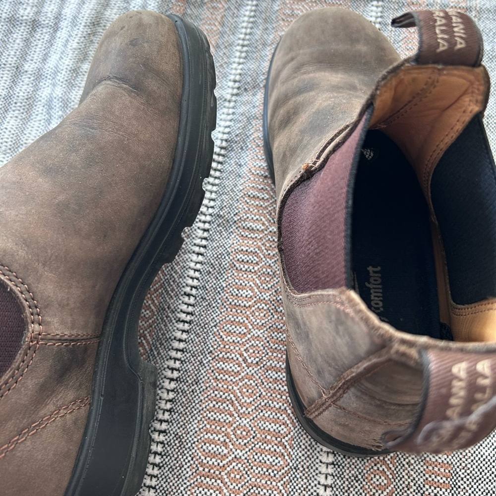 Blundstone Brown Leather Chelsea Ankle Boots - Picture 4 of 6
